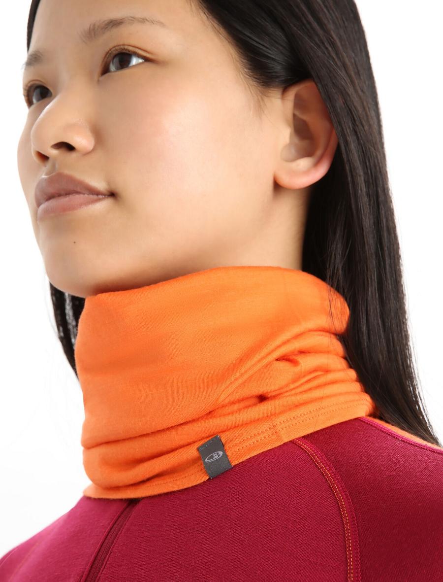 Icebreaker Unisex Merino Flexi Chute Miesten Huivit Oranssi | FI 1069DFMN